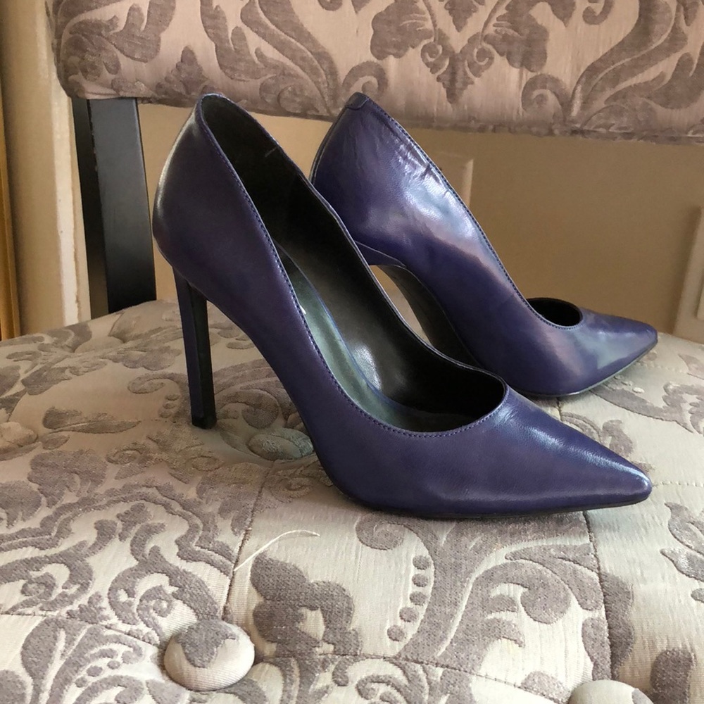 Blue Nine West Pizza Toe Heels